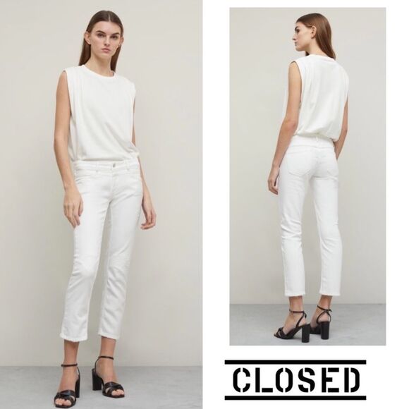 Closed Starlet White Stretch Denim Jeans Size 30 - Picture 1 of 9
